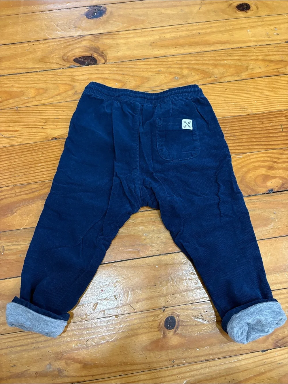 H&M Navy Corduroy Lined Pants for boys